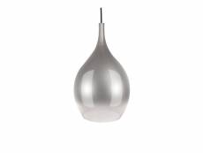 Drup - suspension en verre - couleur - gris perle
