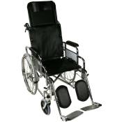 Fauteuil roulant pliant Dossier inclinable Repose-jambes