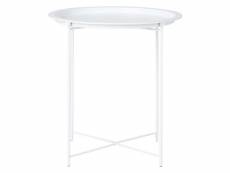 House nordic table d'appoint anne 47 cm rond blanc