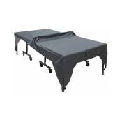 Housse de protection imperméable et anti-poussière pour table de ping-pong Noir 280 x 153 x 73 cm (gris)