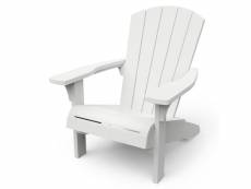 Keter chaise adirondack troy blanc 428407