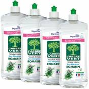 L'arbre vert Liquide Vaisselle Mains Romarin Hypoallergénique-Lot de 4