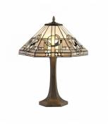 Lampe de table décorative Tiffany Cindy 2 Ampoules