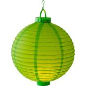 Lampion Led Vert 30cm - Lampion Papier Vert avec Led Intégrée - Lanterne Lumineuse pour Décoration Mariage, Anniversaire, Fêtes