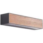 Led Applique Exterieur 'Miraz' en aluminium - bois foncé, transparent