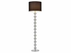 [lux.pro] lampadaire - 'spheric black' - (1 x socle e27)(155 cm x ø 48 cm) lampe sur pied lampe de plancher lampe lampe de salon