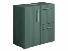 Meuble vasque mars - vert bois - 60 x 30 x 60 cm - meuble de salle de bain, colonne, armoire