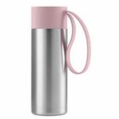 Mug isotherme To Go Cup /Avec couvercle - 0,35 L - Eva Solo rose en métal
