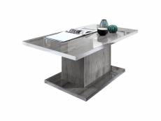 Naktam - table basse rectangulaire aspect chêne gris