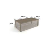 Nortene - housse de table rectangulaire vison 205 x