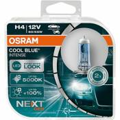 Osram - Kit 2 Ampoules Halogène auto cool blue® intense NextGen H4 12V 64193CBN-HCB - Transparent