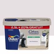 Peinture Crème De Couleur Dulux Valentine satin gris tendance 2 5L + 20% gratuit