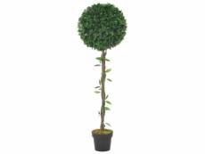 Plante artificielle laurier avec pot vert 130 cm décoration