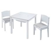 Readybed - Ensemble Table de jeu avec rangement + 2 chaises enfant