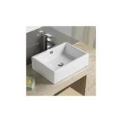 Rue Du Bain - Vasque pour salle de bain Rectangulaire - Céramique - 51x36 cm - Line