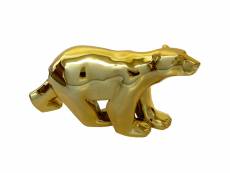 Statue l'ours gold de françois pompon 11 cm