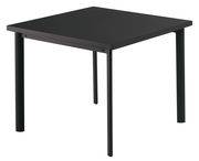 Table carrée Star / 90 x 90 cm - Emu noir en métal