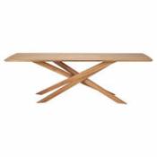 Table rectangulaire Mikado Outdoor / 240 x 108 cm - Teck / 10 Personnes - Ethnicraft bois naturel en bois