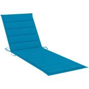 Vidaxl - Coussin de chaise longue Bleu,200x70x3 cm Tissu