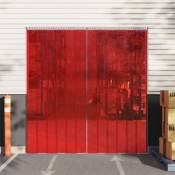 Vidaxl - Rideau de porte rouge 200 mmx1,6 mm 10 m pvc