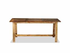 Vidaxl table de salle à manger bois de récupération massif 180 cm 244802