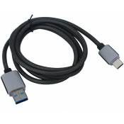 1.5 m USB-C USB 3.1 Cable de chargement en Type C Cable de donnees males pour 2 2015 (noir)