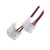 2x Single Clip Connector 8mm For Single-colour Smd