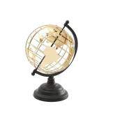 Ahlsen - Ornement de globe en métal de style Simple, ornement de bureau à domicile créatif creux de globe, or - Yellow