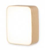 Applique Cube Small / Plafonnier LED - 22 x 16 cm - Tunto bois naturel en bois