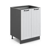 Armoire basse „Fame-Line 60cm blanc/anthracite style