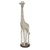 Atmosphera - Statuette Déco Girafe 89cm Noir & Ivoire