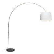Booglamp xxl - Lampe arquée - 1 lumière - h 2470 mm - Acier - Moderne - éclairage intérieur - Salon - Acier - Qazqa