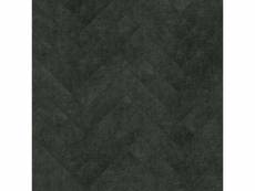 Carreaux adhésifs en cuir écologique chevron gris charbon de bois - 357267 - 1 m² 357267