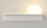 Etagère lumineuse Suite / L 32 cm / Diffuseur verre - Branchement mural - Vibia blanc en métal