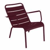 Fauteuil bas Luxembourg / Aluminium - Fermob rouge
