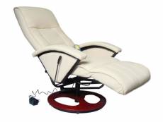 Fauteuil de massage confort relaxant massage massant détente beige helloshop26 1702007