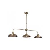 Firstlight Products - Firstlight Lounge - Suspension à 3 ampoules au plafond en laiton antique, E14
