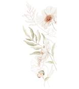 Grand sticker fleurs de coquelicot en vinyle mat (46