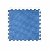 Gre Lot de 9 dalles de protection de sol 50 x 50 cm bleues épaisseur 8 mm pour piscine - Gré