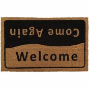 Ivol - Tapis coco 'Welcome / Come again' - 50x80 cm