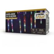 La Boutique De Noel - Guirlande glaçon stalactite multicolore - multicolore