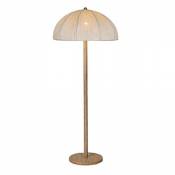 Lampe de plancher Europe du Nord Raw Champignon en bois modélisation lampadaire/American Village tissu art chambre chevet Luminaire A+