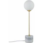 Lampe de table Neordic Moa 1-flamme en marbre blanc