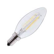 Miidex Lighting - Ampoule led E14 4W cob Filament Flamme (Dimmable en option) ® blanc-chaud-2700k - dimmable