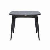 Miliboo - Table à manger design extensible noire L90-130 cm carrée nordeco - Noir