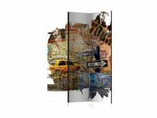 Paravent 3 volets - new york collage [room dividers] A1-PARAVENTtc0177