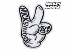Patch mickey mouse blanc polyester