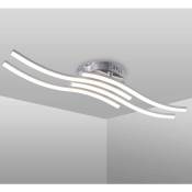 Plafonnier LED Forme de Vague Lampe de Plafond - 4 LED 24W- Lumière Blanc Froid 6000K