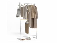 Porte manteau sur pieds métalliques, résistants jusqu'à 15kg hangy one 15 | blanc