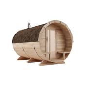 Sauna tonneau Finntherm Charlotte Naturel , 42 mm Épaisseur